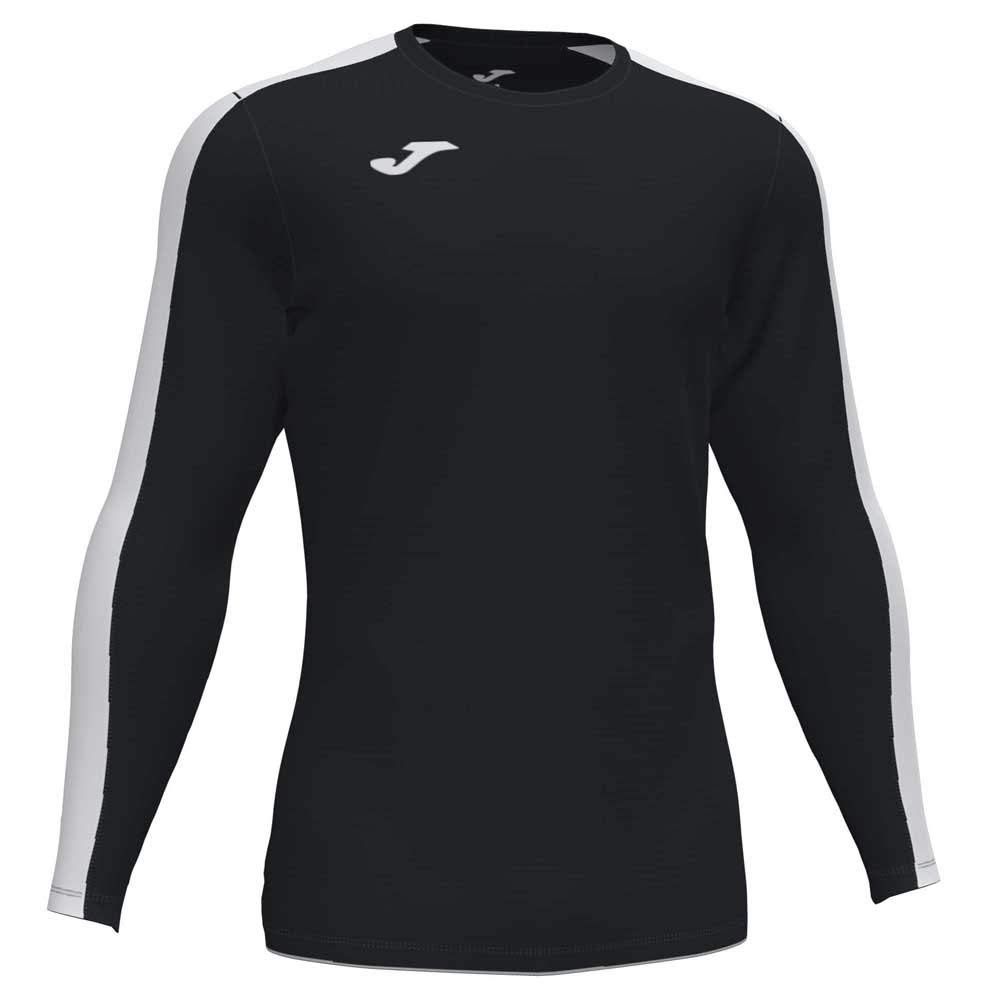 Joma Academy Children's Long Sleeve Game T-Shirt Black White