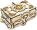 UGEARS Puzzle 3D Modelo mecánico - Cofrecito con Perlas de Ámbar Rompecabezas Adultos - Caja de Tesoro de Madera - Cofre del Tesoros - Cajas de Madera - Maquetas para Construir Adultos y Adolescentes