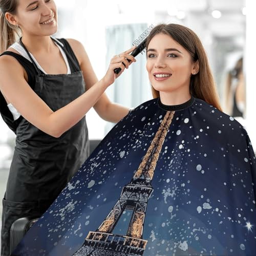 Capa de Corte Night Paris Torre Eiffel para Hombre y Mujer miniatura 5
