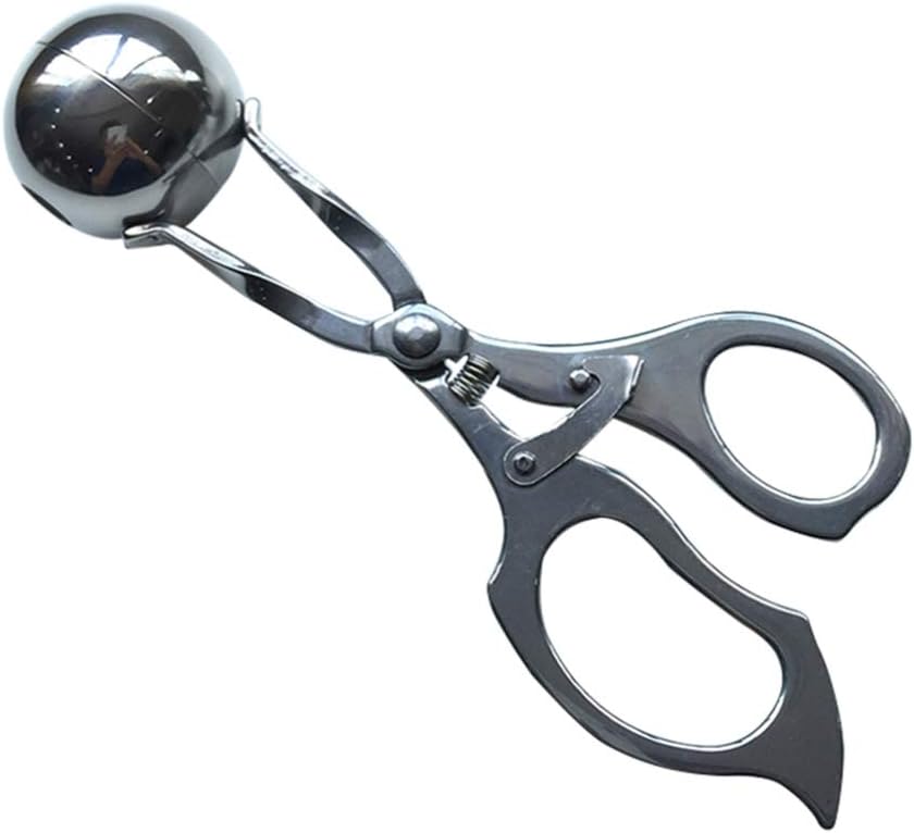 UPKOCH Meatball Maker Meat Baller Meatball Making Tool Stainless Steel Non-Stick Meatball Spoon Maker Cake Pop Maker Cookie Dough Scoop Tongs