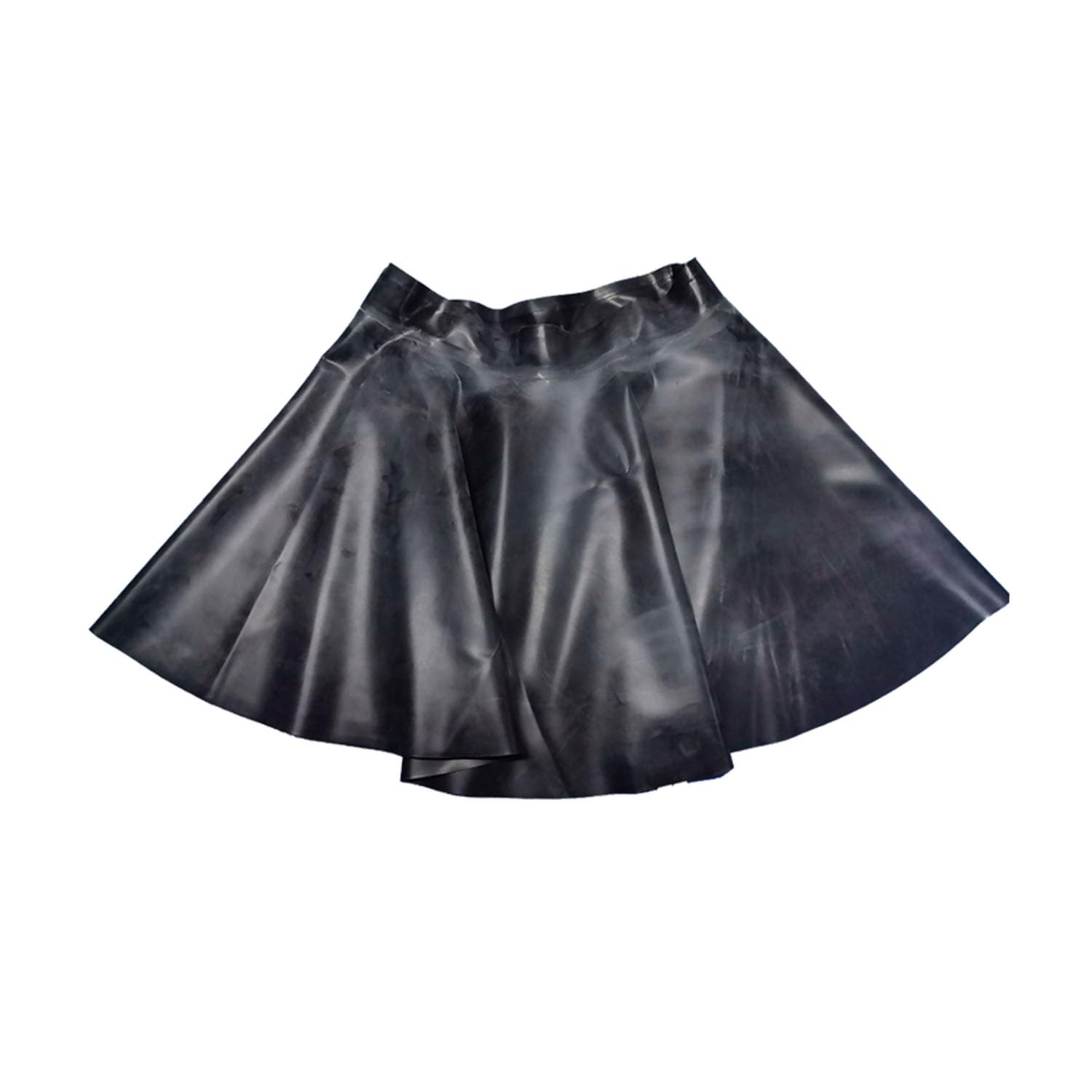 Latex Fashion Falten Rock für Damen,Gummi Hoher Taille Rock Handgefertigte,Latex Rock Party Club Kostüm