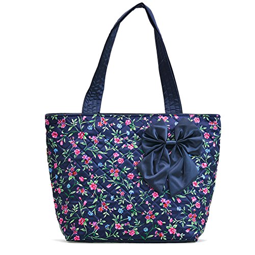 Sac portable à une épaule en calico pour vos balades en ville