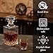 Uniquely Crafted Whiskey Decanter Sets for Men with Glasses & Old Fashioned Vintage Car Stand (32 oz) - Elevate Your Drinking Experience with Bourbon Decanter Set - Whiskey Gifts for Men