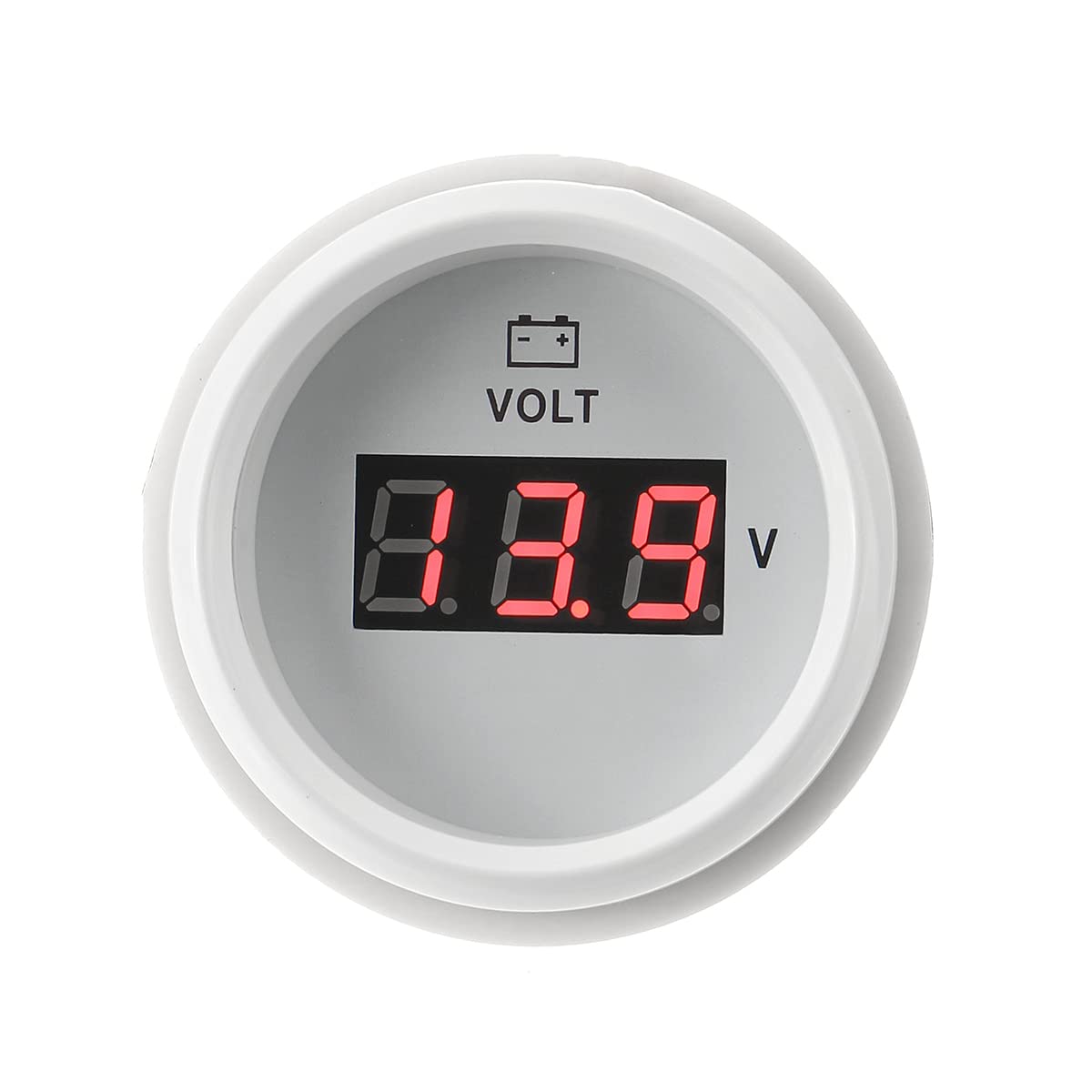 YONGYAO 8-16V / 16-32V / 8-32V 12V 24V 52mm voltímetro medidores de Voltaje voltímetro para Caravana Barco Coche Marino luz roja-#11