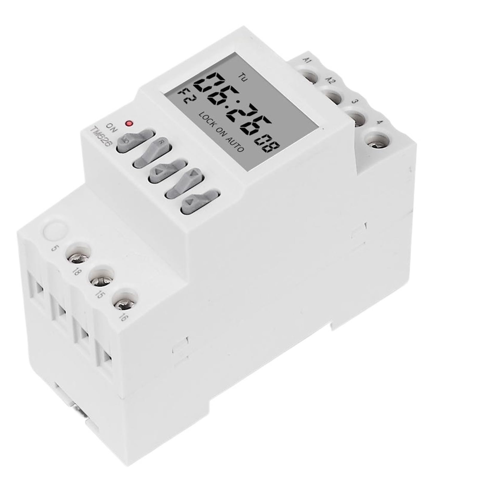 1PCS Weekly Programmable TM626 2 Timer Switch 220V 2 Groups Output Separate Control 35mm