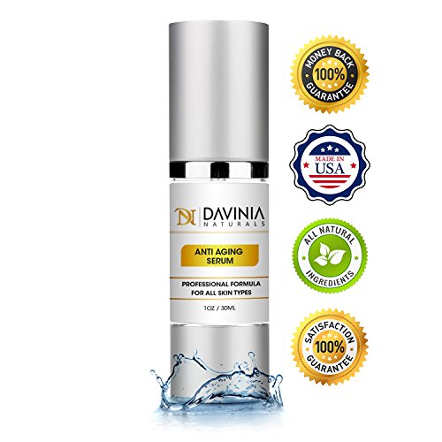 Anti Aging Serum - Best New Skin Care Product – Clinically Proven Anti Wrinkle Formula - Wrinkle Reducer for Face, Neck & Eyes – Dark Circle & Fine Line Reducer – For Men & Women – All Natural – Jojoba Seed Oil – Green Tea Extract –