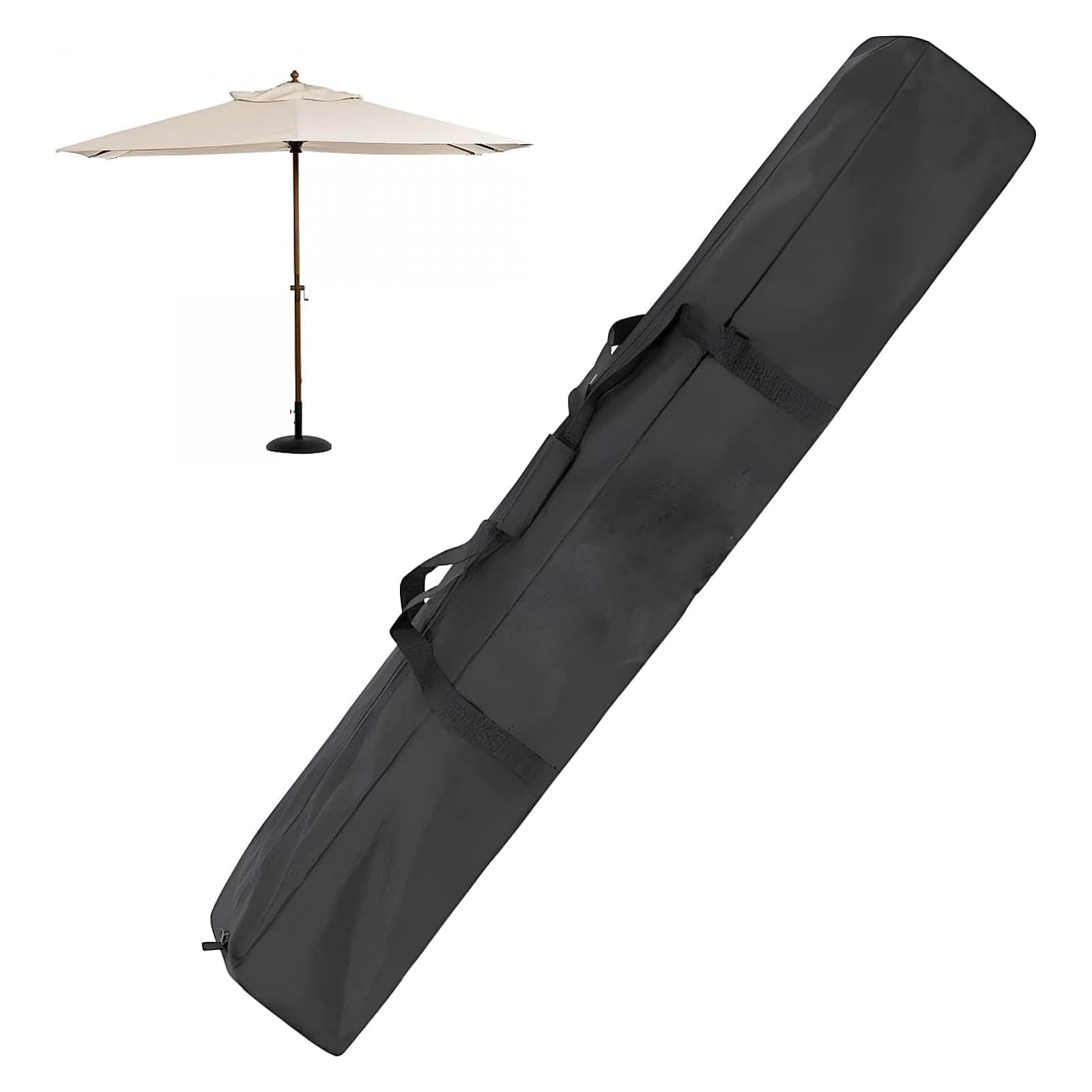 lihtsofty 67 Inch Waterproof Umbrella Storage Bag for Outdoor Beach Umbrella bag, Oversized Hammock and Steel Stand With Handles and Zippers,Tent Pole
