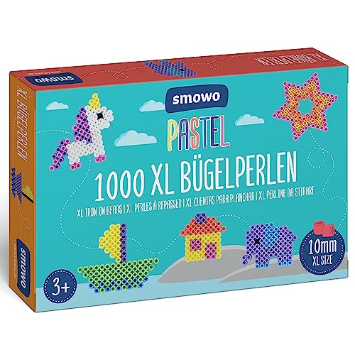 Smowo® Große 10mm Bügelperlen 1000 Stück für...