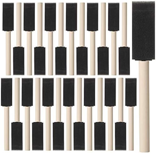 Bates- Foam Paint Brushes, 26 Pack, 1 Inch, Sponge Brushes, Sponge Paint Brush, Foam Brushes, Foam Brushes for Painting, Foam Brushes for Staining, Paint Sponges, Foam Brushes for Mod Podge