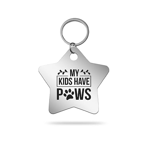 MACOS Engraved Personalised Star Pet Tag for Dogs and Cats [Chrome]