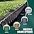 Corrugated Metal Garden Edging, Landscape Edging Border, 6 "×40 Ft Corrugated Metal Fence for Garden, Flower Bed, Lawn and Landscape Edging (Black)