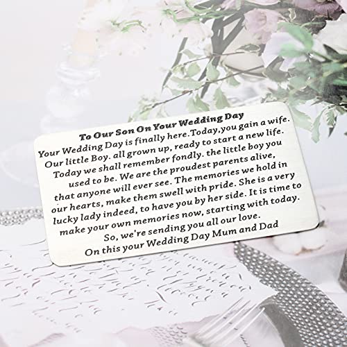 WSNANG Son Wedding Wallet Card from Mom & Dad3