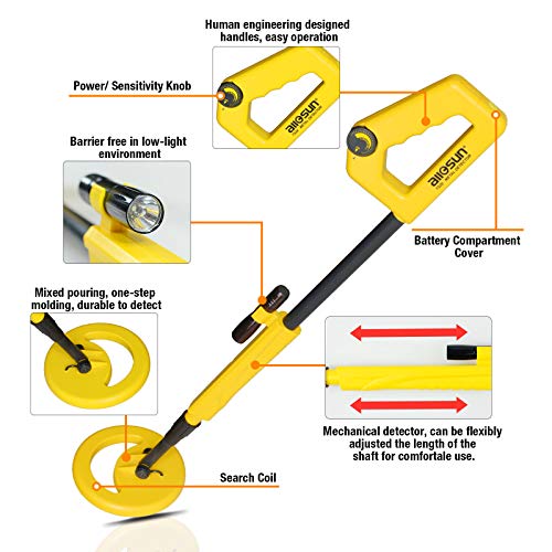 all-sun Junior Metal Detector for Children DIY Toy, Yellow - Thumbnail 4