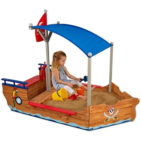 KidKraft 128 Piratenschiff Sandkasten aus Holz Cover