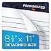 Ampad Gold Fibre Writing Pads, Legal/Wide Rule, Letter Size (8 1/2 in x 11 3/4 in), White, Four 50-Sheet Pads per Pack (20-031)