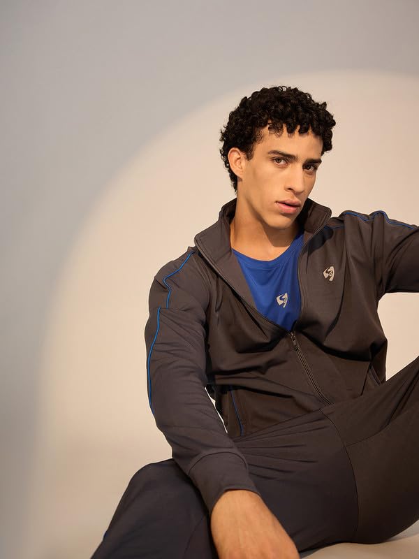 Image of SG Men's Tracksuit H3MTS8228 | Premium Sportswear | Multiple Colours & Sizes | Comfortable Athletic Track Suit for Gym, Running & Casual Wear