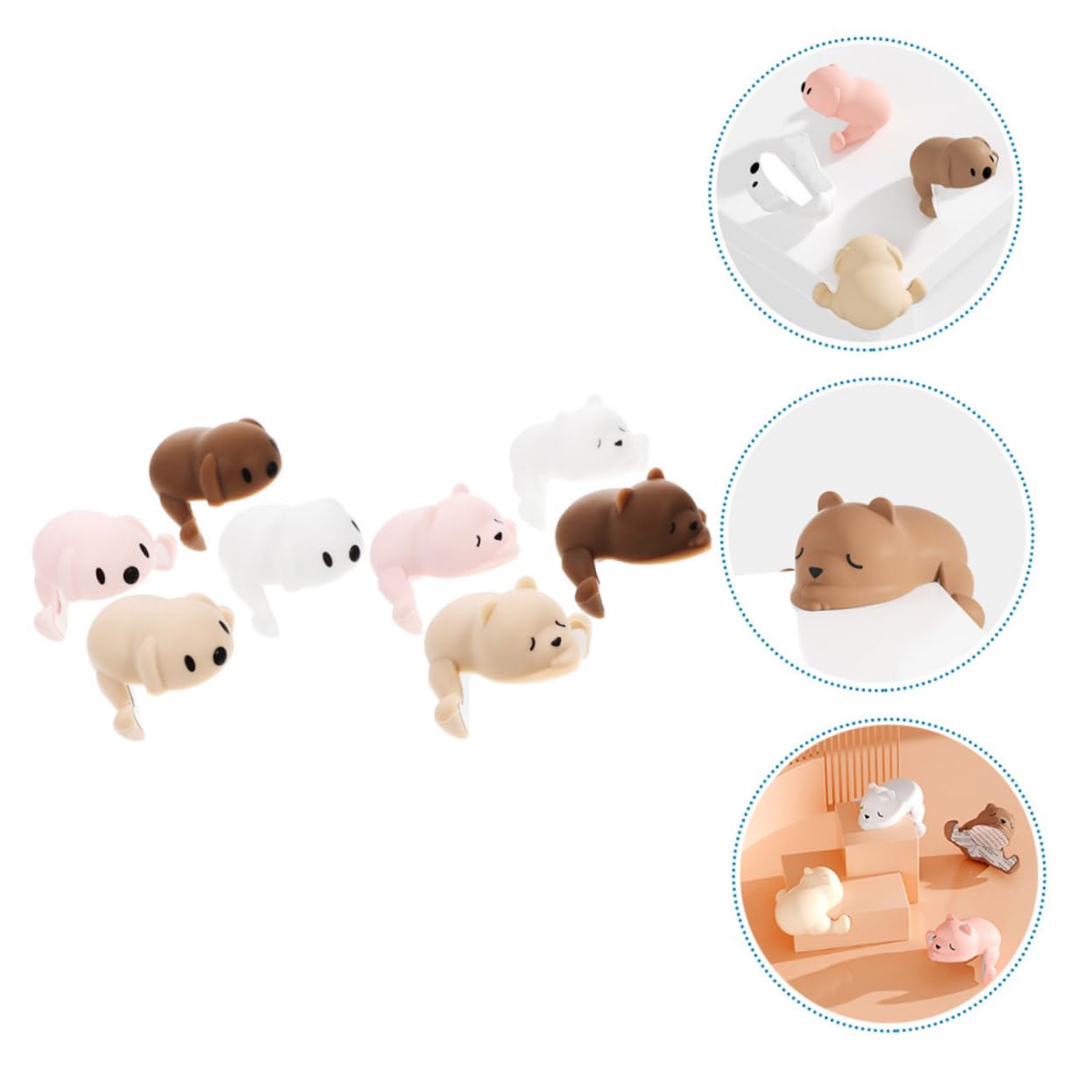YARNOW 5 Series Protector De Esquinas Bebés Animales De Protección De Bordes De Muebles Seguridad Casa 8 Piezas X 5