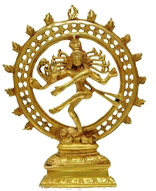 Idole Shiva Natraj en laiton 1 kg pour créer un coin zen chez soi