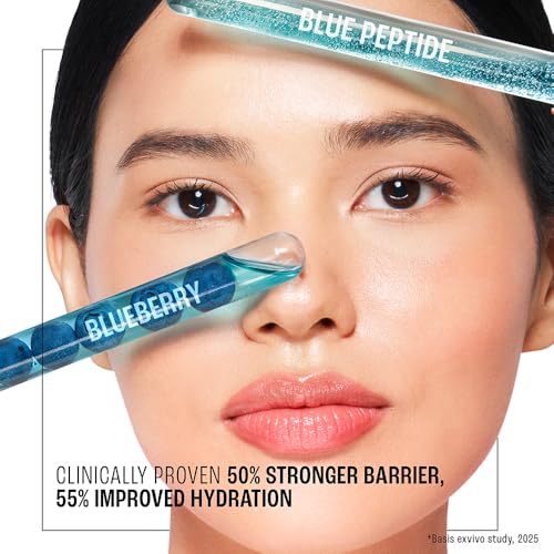Image of LAKME Blush & Glow, Blueberry + Peptide Gentle Jelly Facewash, 100g, for Hydrated Juicy Glow, with Blueberry Extract & Blue Peptide, Clinically Proven to Repair Skin Barrier, for Dry & Dehydrated Skin