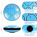 Ubblove Steel Tongue Drum Instruments: 6 Inch 11 Notes C Key Metal Steel Drums with Bag - Percussion Instrument for Music Education, Relaxation, Meditation and Gifts - Blue