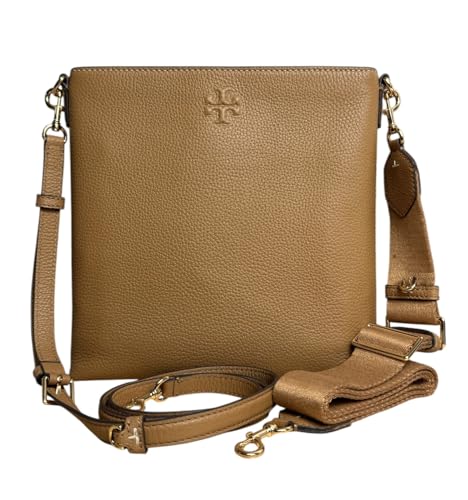Tory Burch Women's 15630 Thea Swingpack Pebbled Leather Crossbody Shoulder Bag, (Tiramisu)