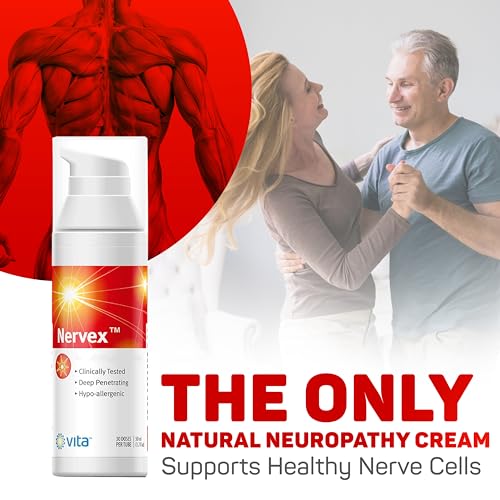 Image of Vita Sciences Nervex Maximum Neuropathy Support, Scientifically Developed for Effective Natural Fast Cream for Feet, Hands, Legs, Toes - Pack of 3