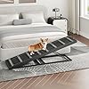 HOOBRO Dog Ramp for Bed, 63 Inch Long Dog Ramp for Couch and Bed, Pet Ramp with Non-Slip Mat and Safety Side Rails, 4 Height Adjustable up to 33 inch, for Small/Large/Old Dogs, Black BK16PT03