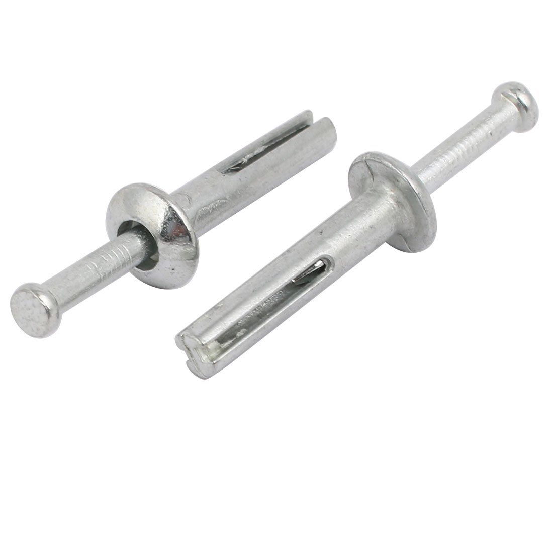 Aexit 6mm Punch Fastener Dia 30mm Depth Zinc Alloy Drive Anchor Silver Tone 20pcs Model:87as238qo428