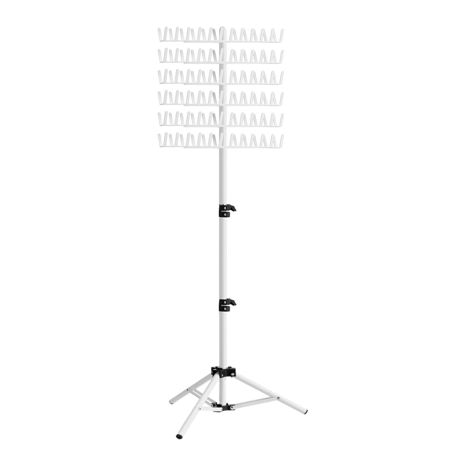 harayaa Braiding Hair Rack,Double Sided Braid Rack,144 Pegs Adjustable Height for Braiding Hair,Hair Braiding Rack for Stylists white
