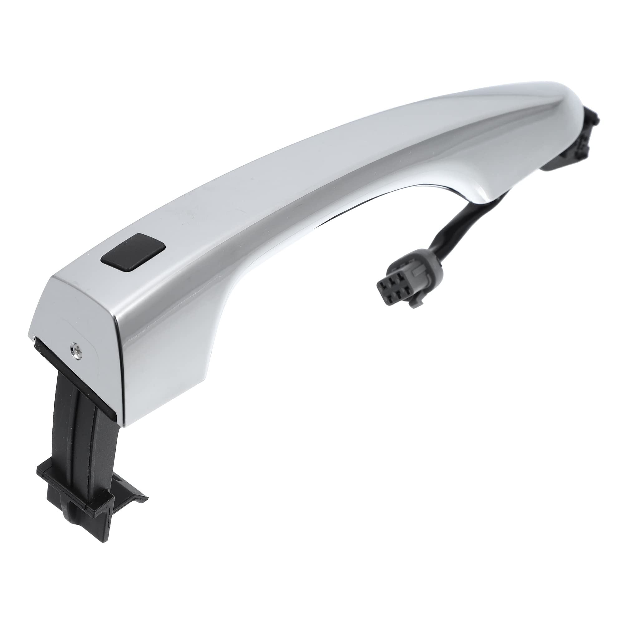 ACROPIX Exterior Outside Door Handle Front Left Side Fit for Hyundai Tucson - Pack of 1 Silver Tone