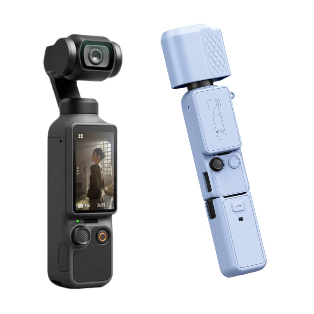 Yantralay Silicone Protective Case for D JI Os mo Pocket 4 | Anti-Scratch Camera Cover with Screen Lens Cap Protection | Pocket 4 Accessories-image-28