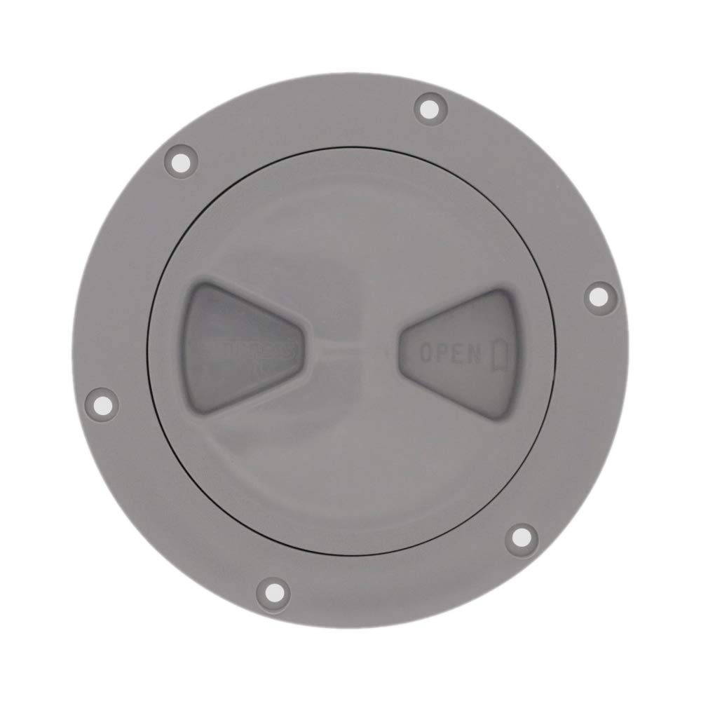 TCHHardware 4" 6" 8" Black White Grey Round Deck Plate Inspection Hatch - Detachable Water Tight Lid Cover