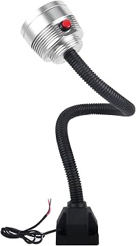 LED Clamp Machine Light, 3W/6W Machine Tool Work Light, 360 Flexible Gooseneck, Screw-fix Base, Suitable for CNC Lathes/milling Machines/drilling Machines6w,24v