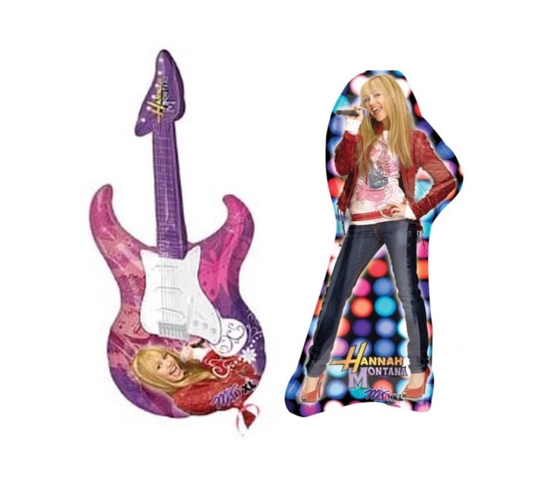 2 Pack Hannah Montana Super Shape Foil Balloons