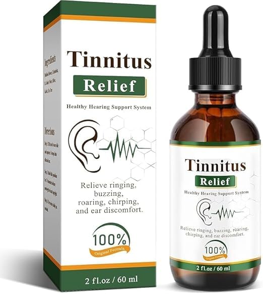 Tinnitus Relief Drops 60ml | Herbal Ear Oil for Ringing, Buzzing & Ear Discomfort | Natural Formula for Hearing Support | Helps Improve Sound Clarity & Reduce Roaring Sensation (1)