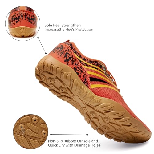 Image of WateLves Water Shoes Mens Womens Barefoot Beach Swim Shoes Quick-Dry Aqua Socks Pool Shoes for Surf Yoga Water Aerobics