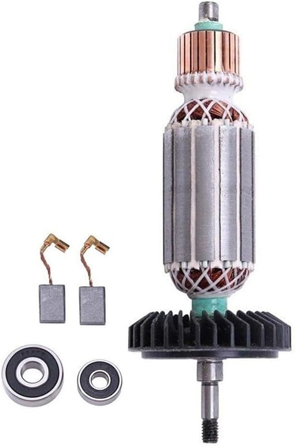Angle Grinder Armature Replacement Part - AC220V-240V Anchor Assembly Set (Part No. 515611-3) for GWS 9556N, B9557HN, 9558NB Angle Grinders