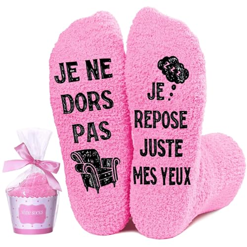Novelty Warm Socks, Funny Women's Funny Socks Non-Slip Winter Socks I Don't Sleep I Rest My Eyes, Gift Idea Mother's Day, Birthday, Christmas, Pink, 35-42 Novelty Warm Socks, Funny Women's Funny Socks Non-Slip Winter Socks I Don't Sleep I Rest My Eyes, Gift Idea Mother's Day, Birthday, Christmas, Pink, 35-42