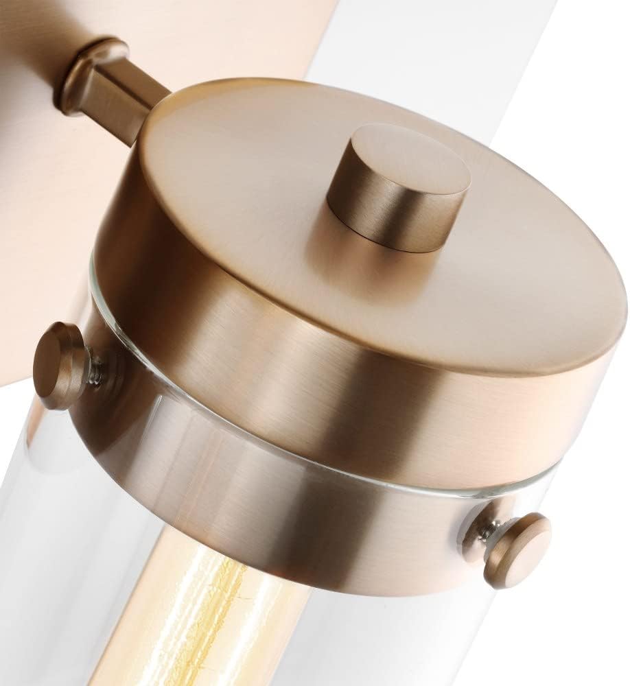 Nuvo Lighting Intersection Burnished Brass Three-Light Bath Vanity