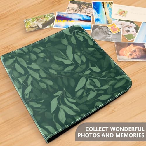 Álbum de fotos adhesivo bricolaje Scrapbook álbum hojas con anillos 3 anillas 40 páginas 8x10 hoja para memoria miniatura 5