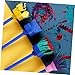 KALLORY Kids Paint Sponge Brush Set 10-Piece Assorted Colors DIY Drawing and Art Tools for Toddlers Early Educational Toys for Creative Learning