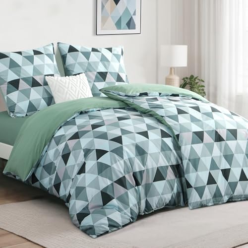 Parure de lit infroissable en microfibre douce avec fermeture éclair