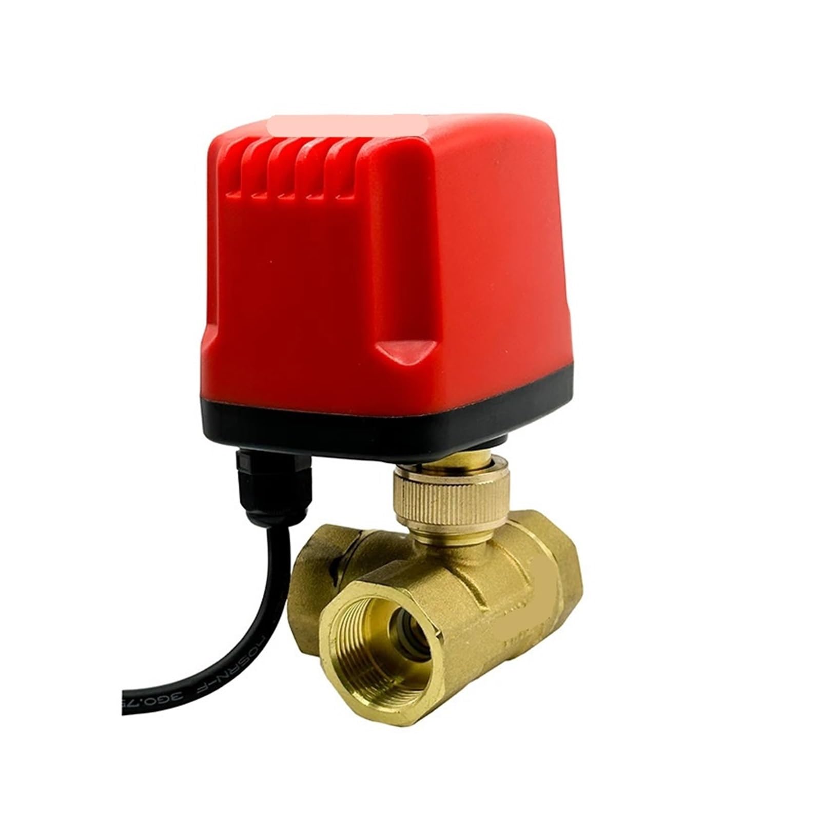 Válvula de bola eléctrica de 3/4" de latón de 3 vías tipo T y motorizada de 12VDC