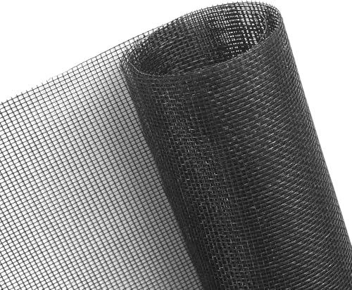 Image of Artlicious 120 GSM Fiberglass Windows Mosquito Net Roll for Balcony Door etc. DIY Cut to Any Size, for Small & Big Windows. Highly Durable and Best in Class Size (Black (4x10ft))