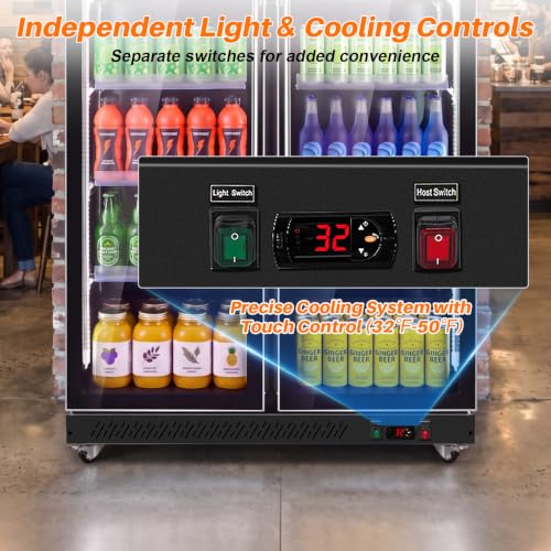Image of 27.5Cu.Ft Commercial Refrigerator, Glass Door Display Beverage Fridge
