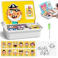 Puzzle Magnétique Avec Tableau à Double Face En Bois Pour Enfant