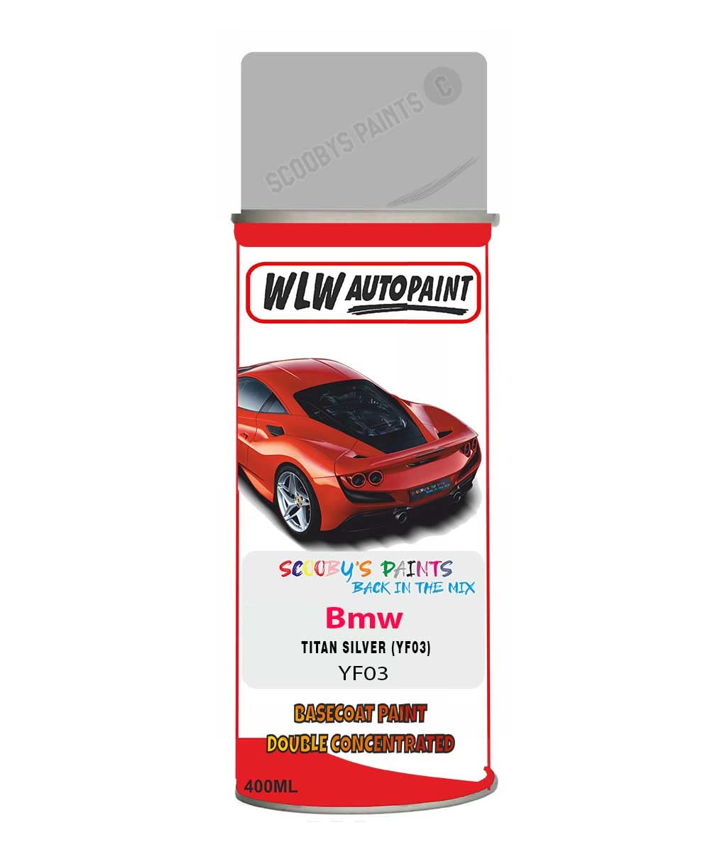 Basecoat Aerosol Spray Paint For Bmw Z4 Titan Silver 1997-2013 Code Yf03