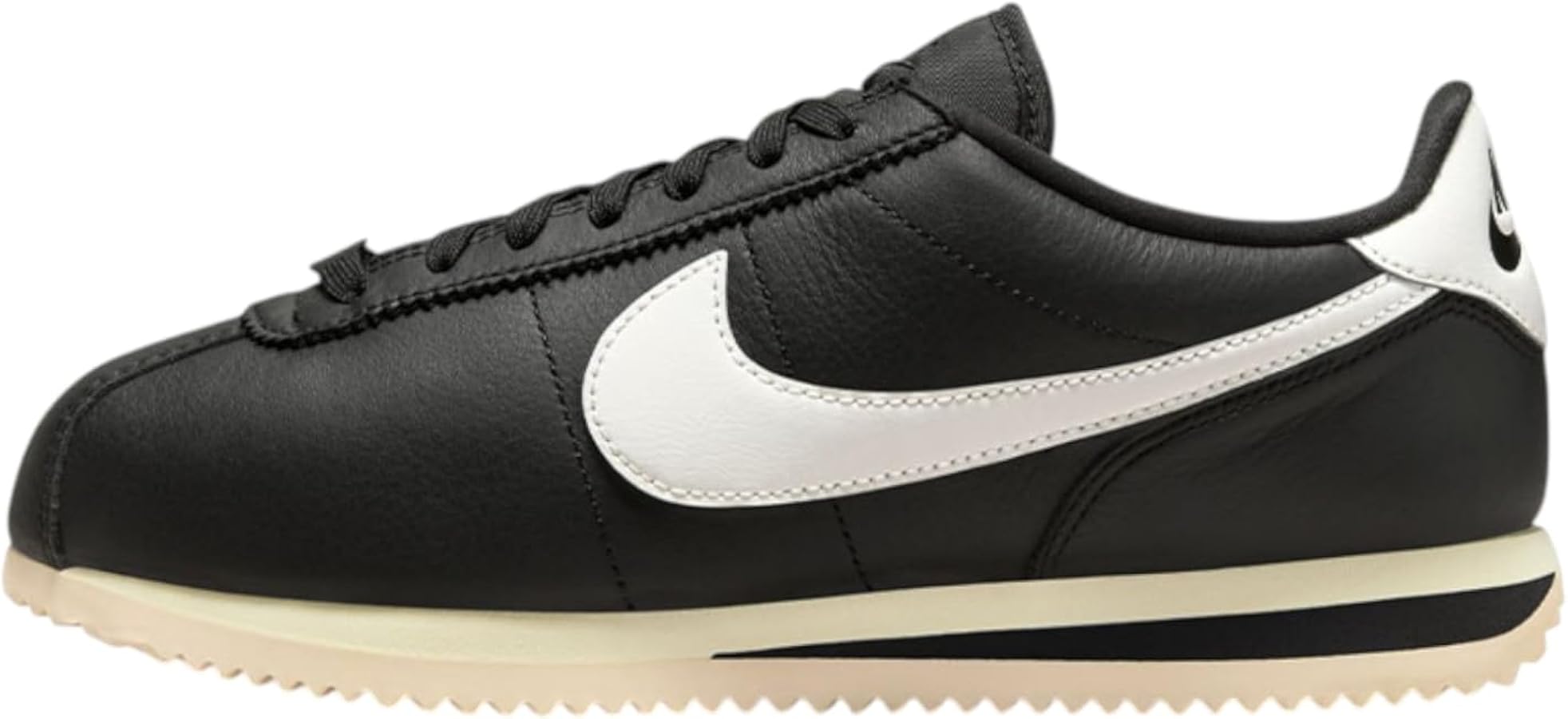 Amazon.com | Nike Women's Cortez 23 Premium Leather Sneaker, Black