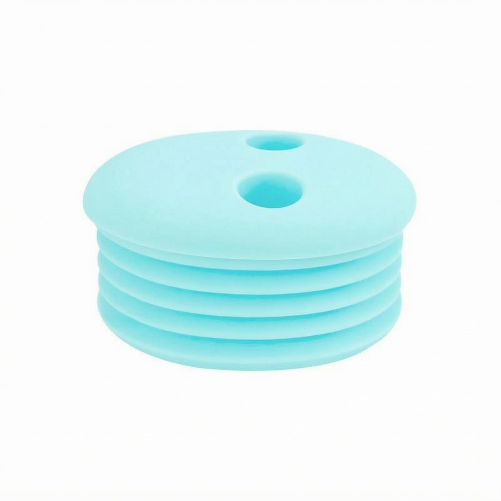BPABPA-Safe Foldable Silicone Food Box Dishwasher-Safe Silicone Snack Box Dust-Resistant Reusable Snack Container for Lunch, Travel, School, Light Blue|Baby|Feeding-image-48