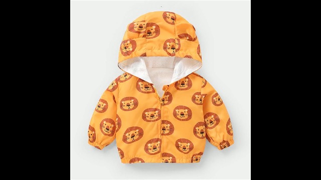 Giubbotto Neonata Antivento Reversibile, Giubbino Con Cappuccio E